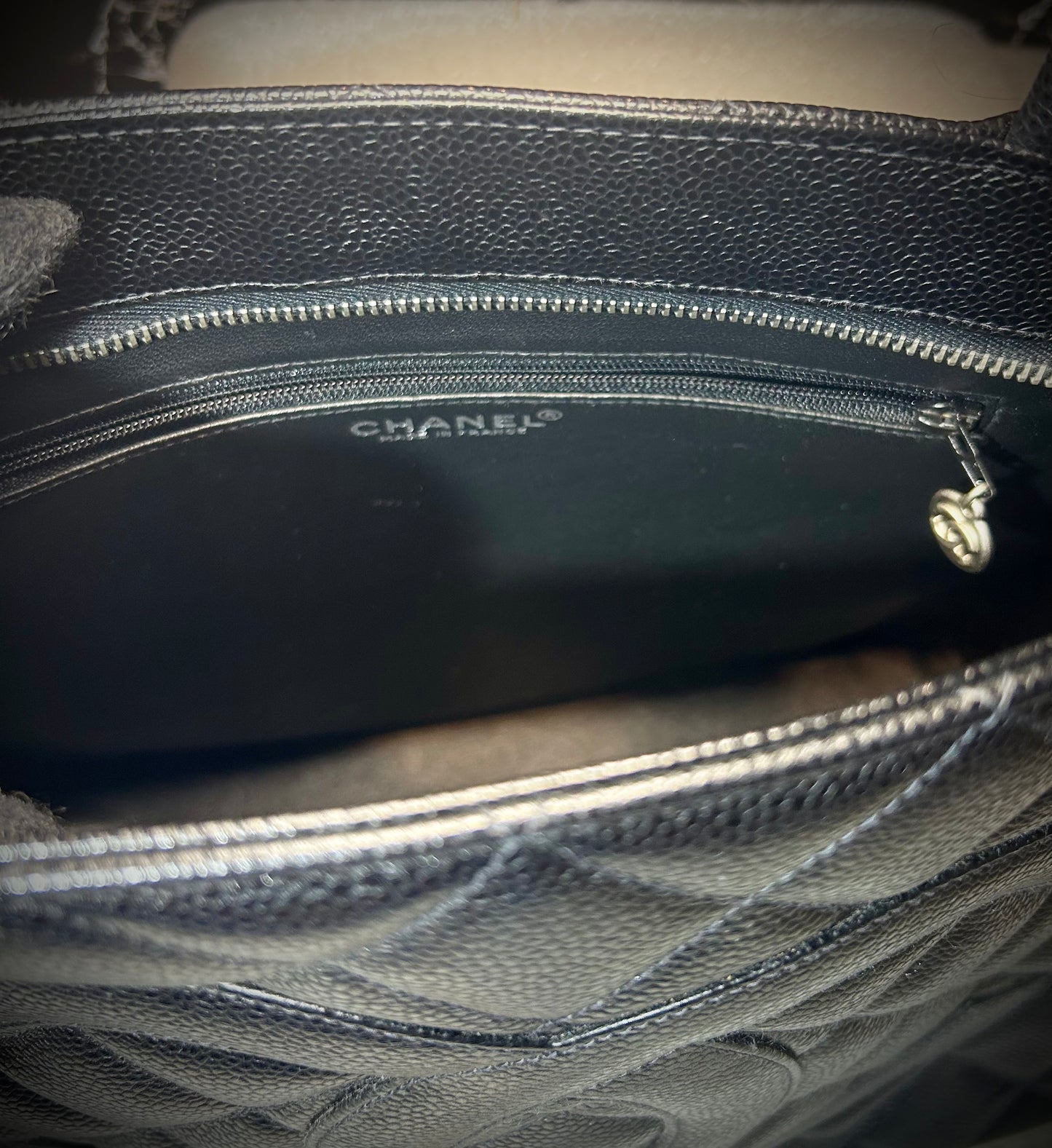 Chanel Vintage Caviar Quilted Tote Bag