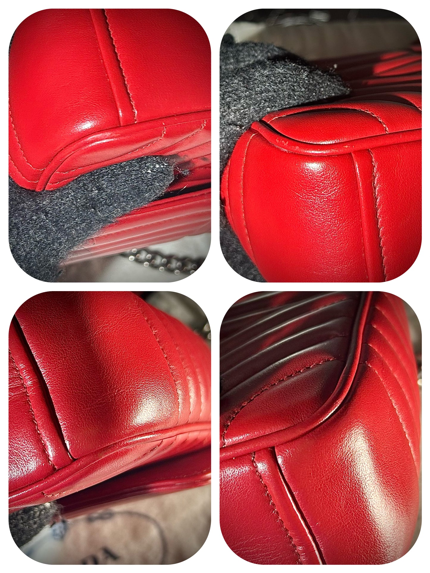 Prada Diagram Chain Shoulder Bag