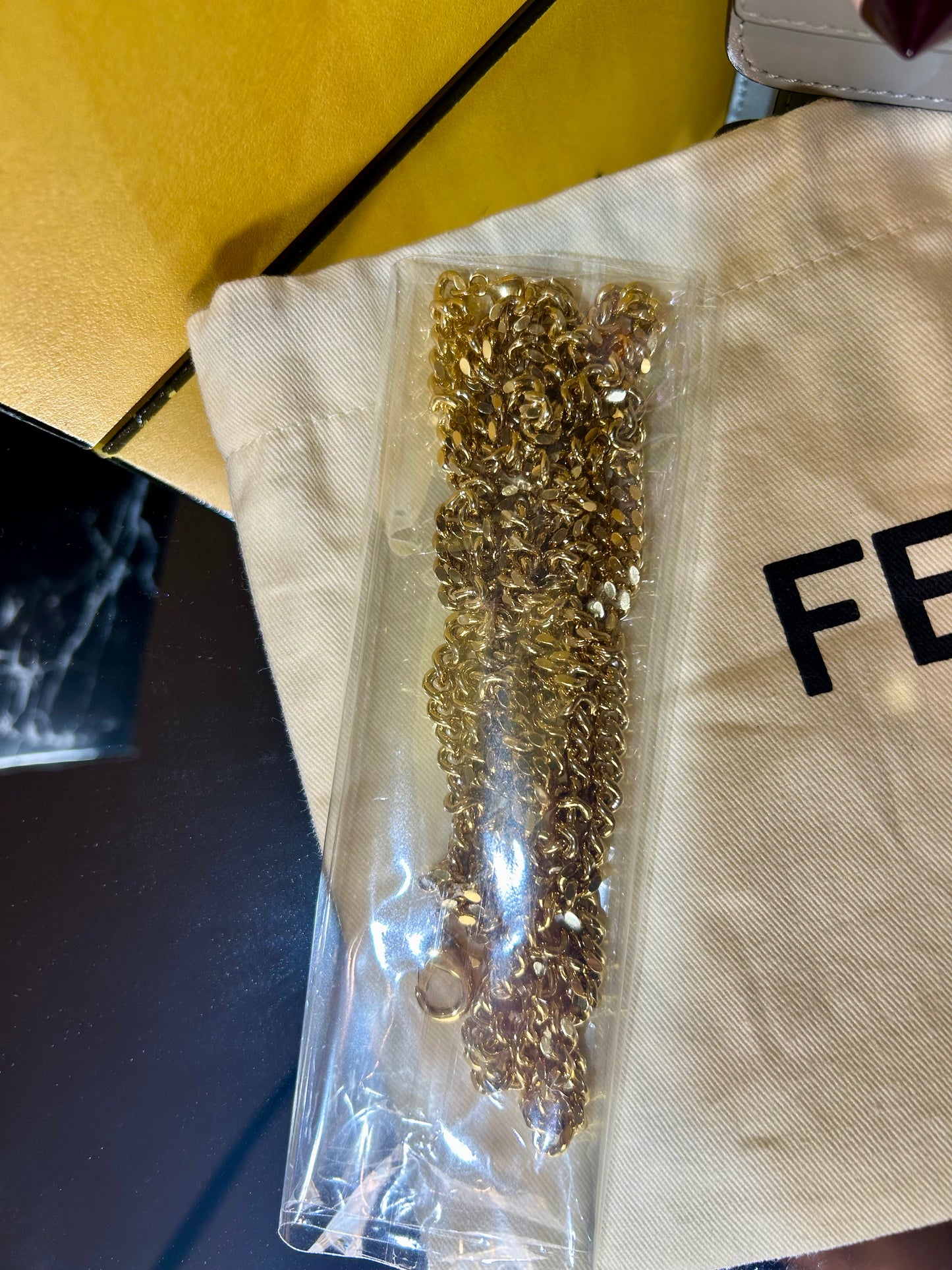 Fendi Rainbow Stud Tube Wallet-on-chain - Reluxe Finds