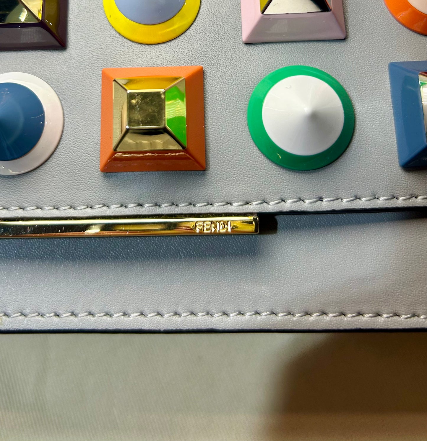 Fendi Rainbow Stud Tube Wallet-on-chain