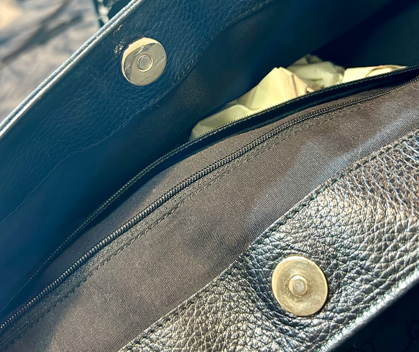 Gucci GG Monogram Black Tote Bag