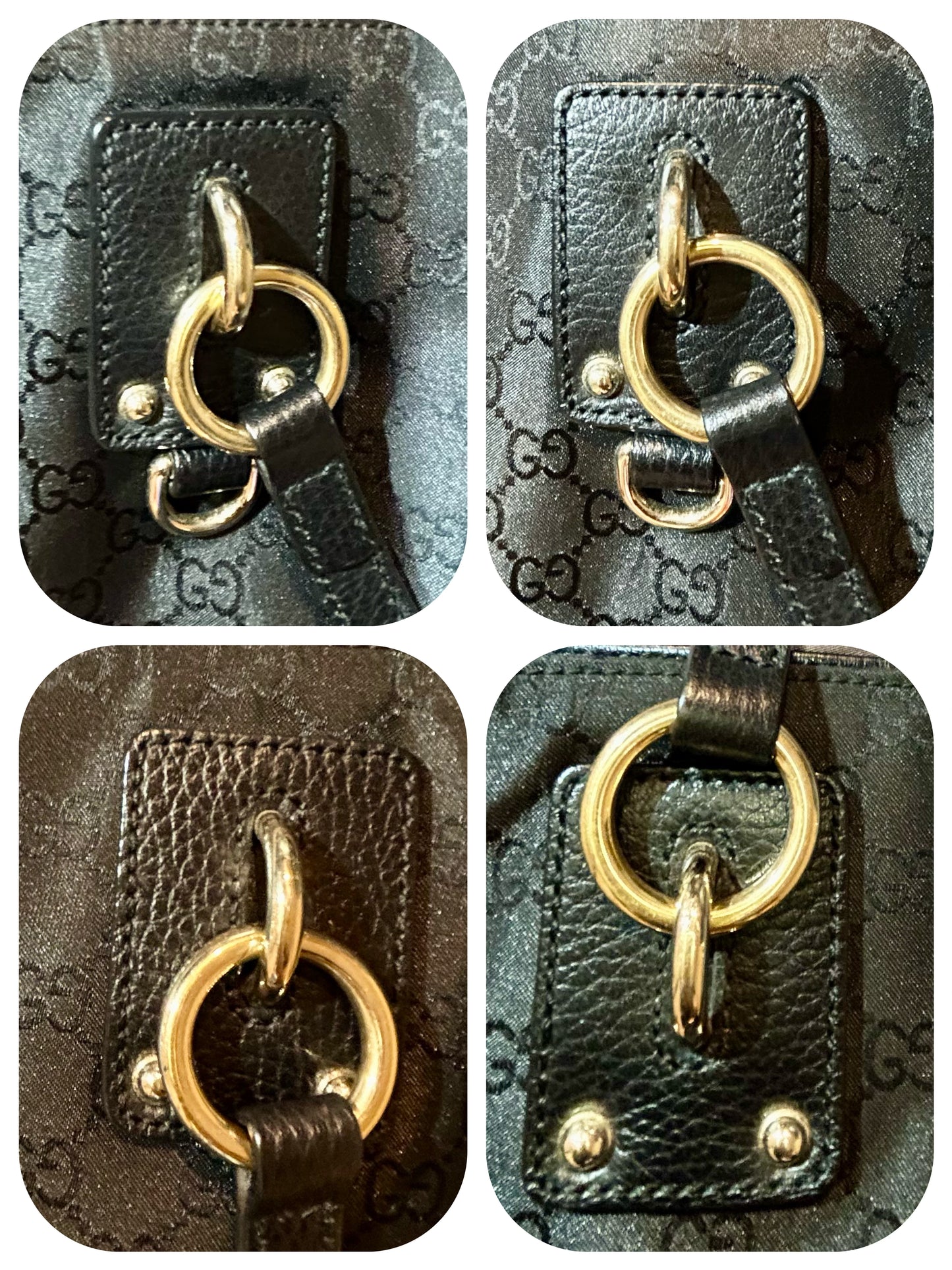 Gucci GG Monogram Black Tote Bag