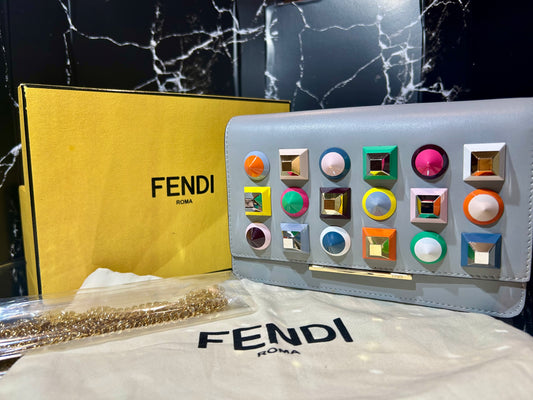 Fendi Rainbow Stud Tube Wallet-on-chain