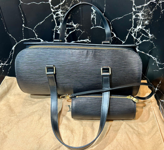 Louis Vuitton Papillon 30 Epi Leather Bag (with Mini Papillon Pouch)